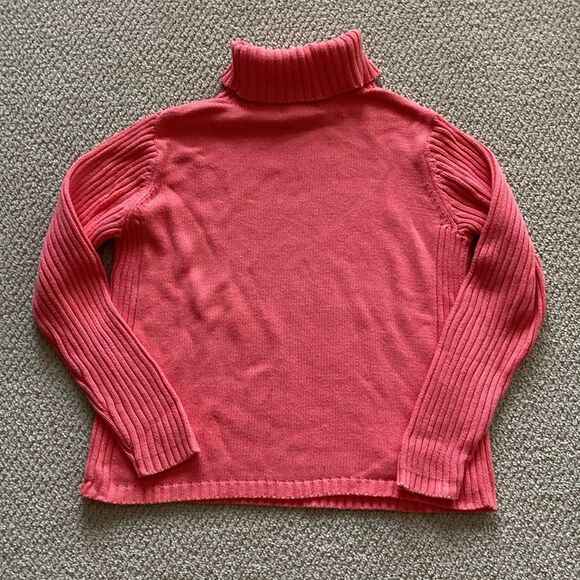Charter Club Knit Turtleneck Pullover Sweater Salmon Red Size Medium Shirt FLAWS - Picture 9 of 9